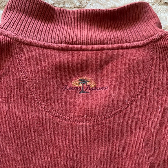 Tommy Bahama Vintage Quarter Zip Pullover Sweater - Picture 3 of 3